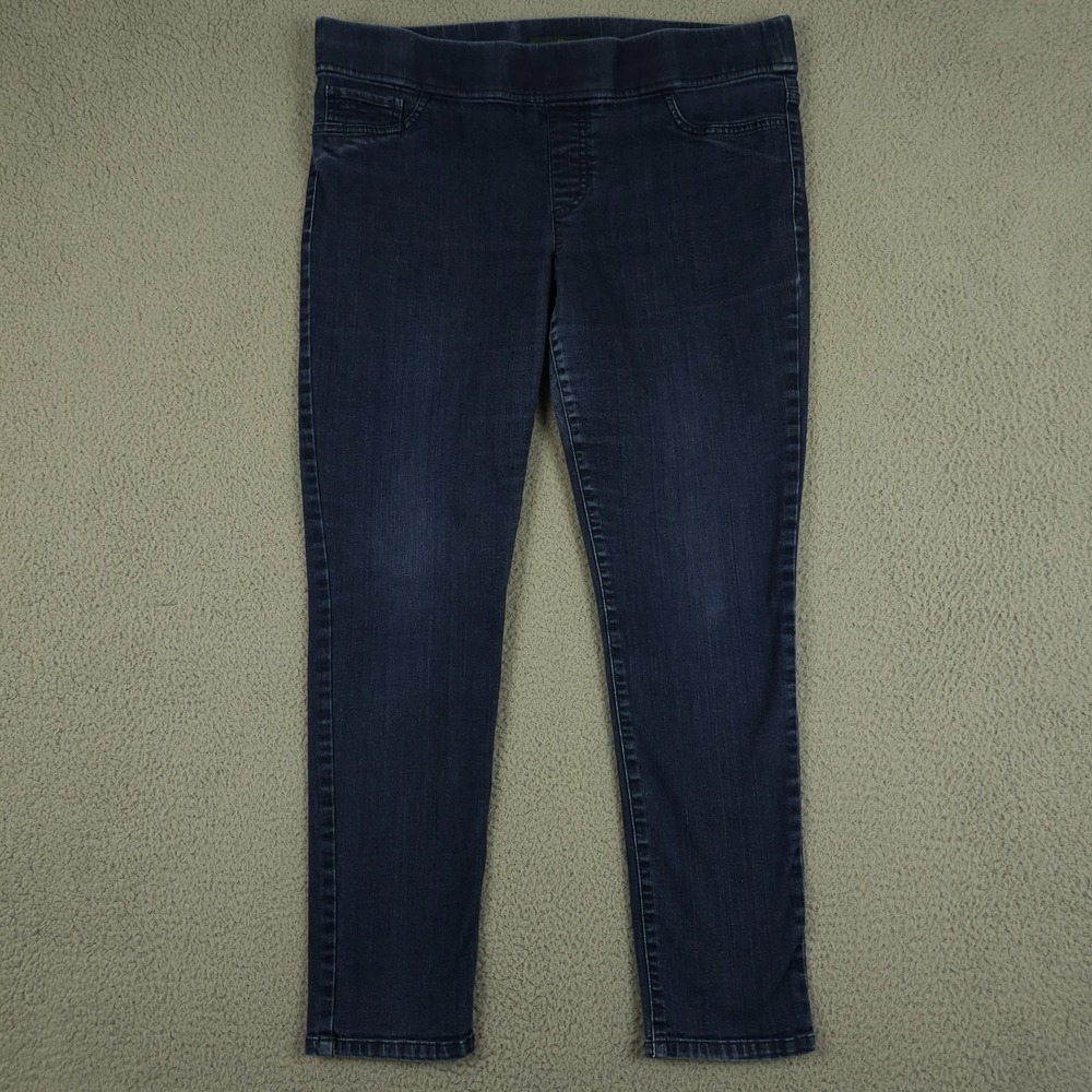 Lauren Ralph Lauren Jeans Womens 14 Blue Modern Legging Pull‎ On Dark Wash Denim